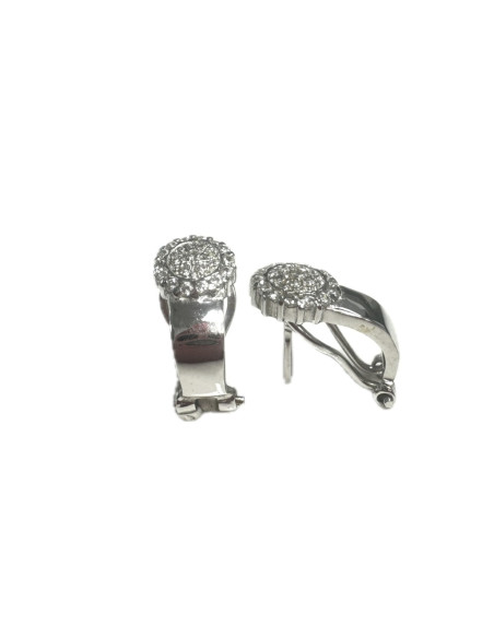 7-1-257173-3-Pendientes con circonitas de oro blanco 18K, L 1.8 cm