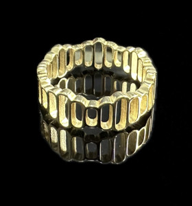 7-1-246734-1-Anillo huecos de plata de ley 925 baño oro 18K