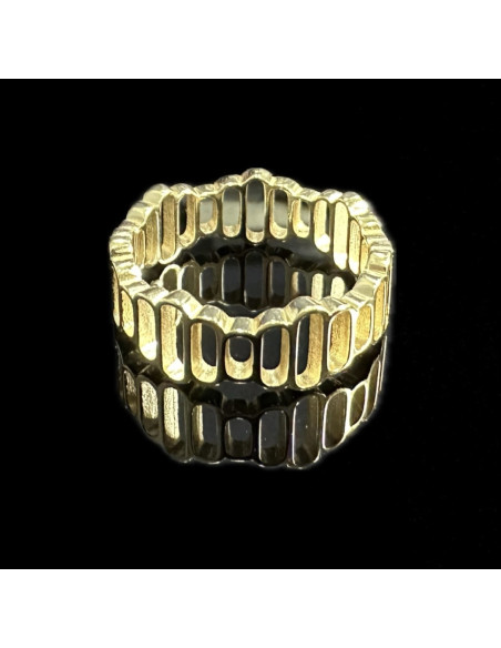 7-1-246734-1-Anillo huecos de plata de ley 925 baño oro 18K