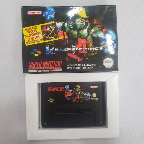 7-7-69723-3-Videojuego Super nintendo killer instinct(replicada)