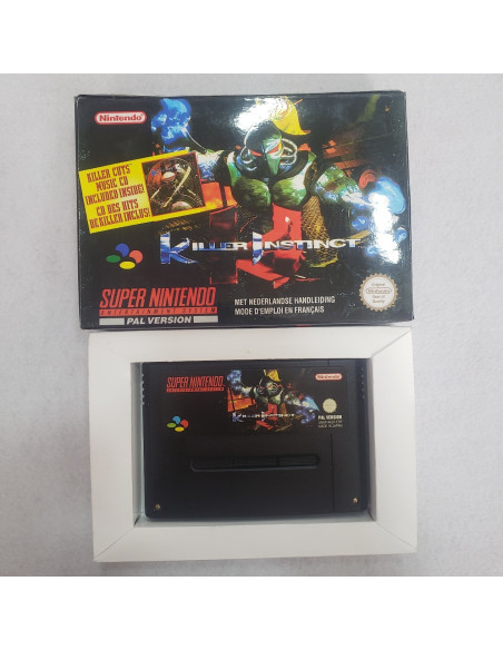 7-7-69723-3-Videojuego Super nintendo killer instinct(replicada)