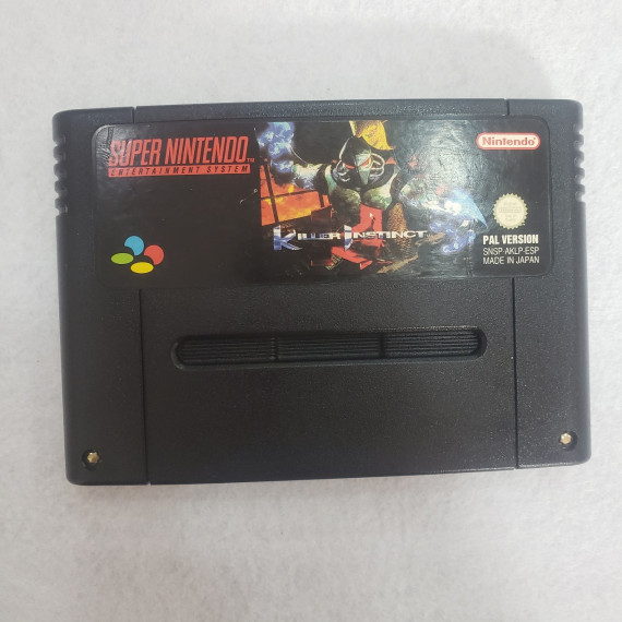7-7-69723-4-Videojuego Super nintendo killer instinct(replicada)