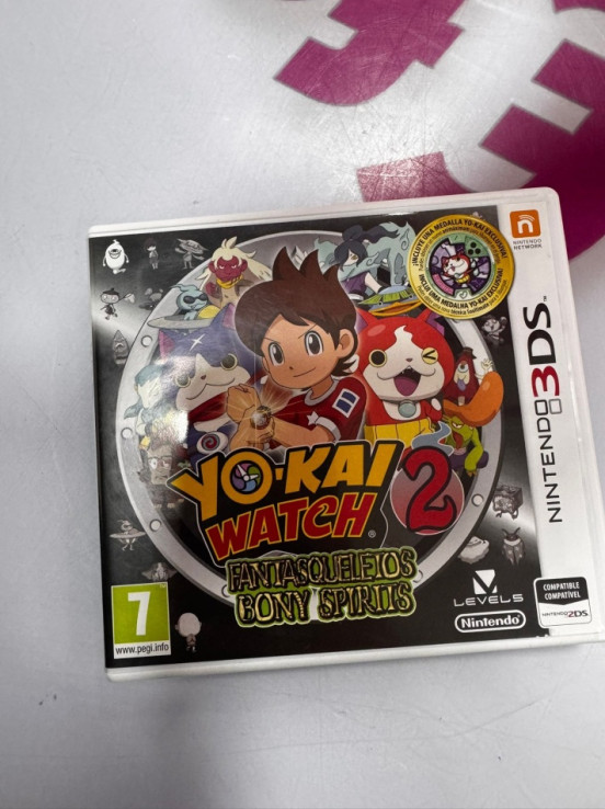 7-7-74408-2-Videojuego 3DS Yokai watch 2 fantasqueletos