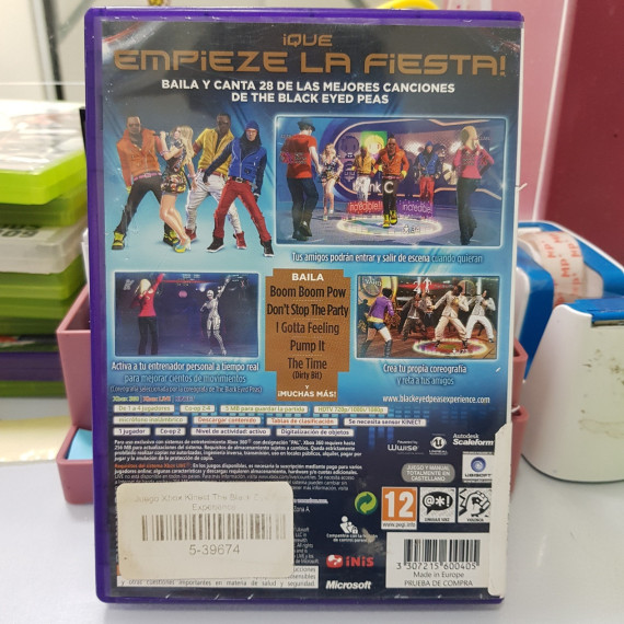 8-8-50275-2-Juego Xbox 360 Kinect The Black Eyed Peas Experience