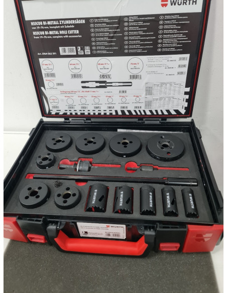8-8-44663-1-Kit Herramientas Variadas Wurth Hss C08 Bi-metall