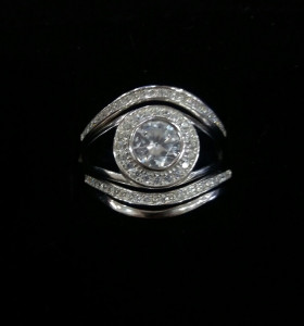 8-1-143609-1-Anillo liso conjunto de cinco piezas 2