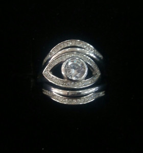 8-1-143616-1-Anillo liso conjunto de cinco piezas 2