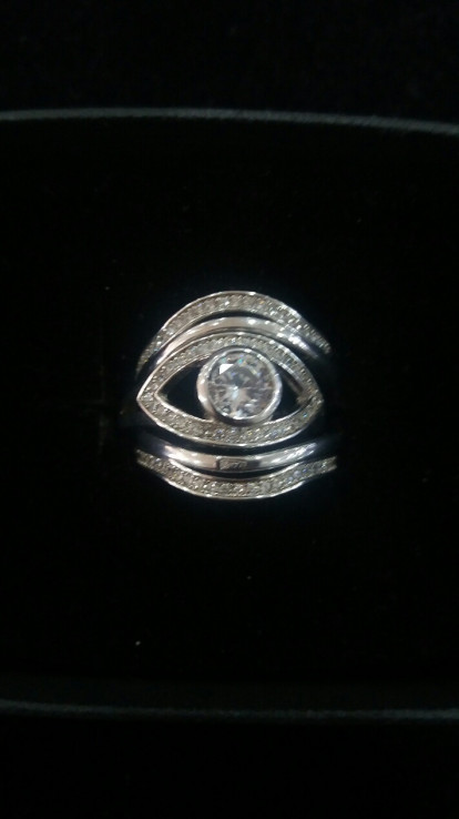 8-1-143616-2-Anillo liso conjunto de cinco piezas