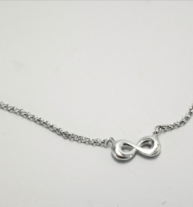 8-1-186739-1-Cadena eslabones tipo rolo Infinito ECL9354 de Rodio  2