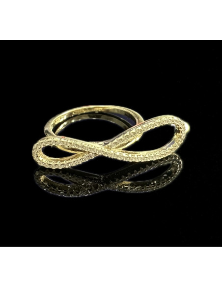 8-1-246691-1-Anillo infinito piedras de plata de ley 925 baño oro 18K
