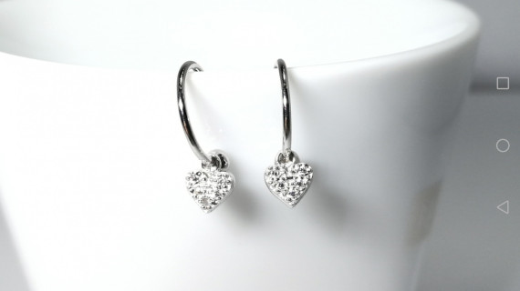 8-2-93088-3-Pendientes aro corazón con piedra 12 mm