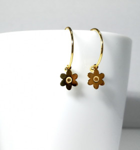 8-2-93137-1-Pendientes aro con flor 17 mm 2