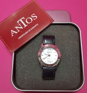 8-8-66943-1-Reloj pulsera señora Antos Cussi negro (Sin Uso) 2