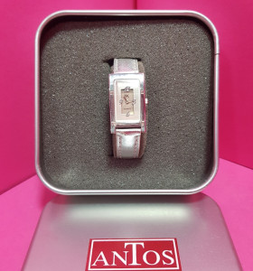 8-8-66944-1-Reloj pulsera señora Antos IK rectangular plateado (Sin Uso)