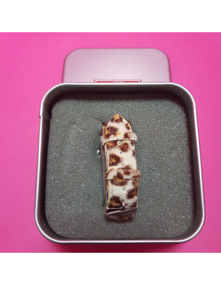 8-8-66945-3-Reloj pulsera señora Antos IK rectangular leopardo (Sin Uso)