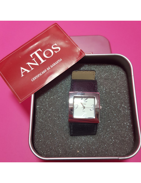 8-8-66946-2-Reloj pulsera señora Antos Sole negro (Sin Uso)