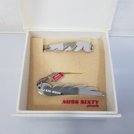 8-8-64455-2-Cadena y Pulsera de Acero Inoxidable Miss Sixty 