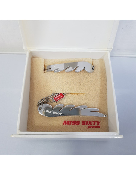 8-8-64455-2-Cadena y Pulsera de Acero Inoxidable Miss Sixty 