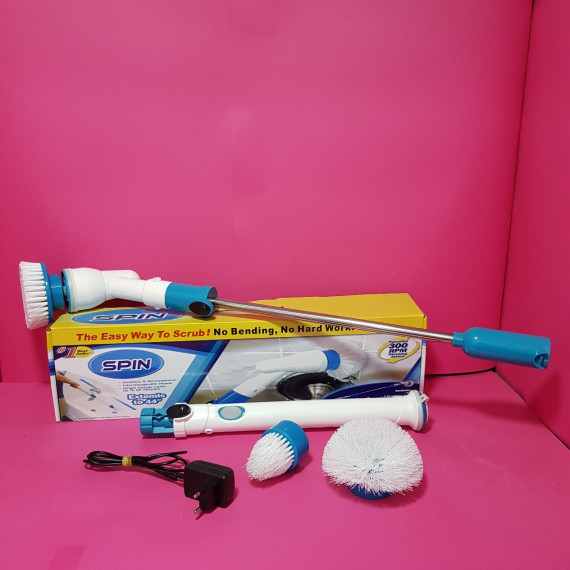 8-8-68458-2-Limpieza Spin Cepillo Ajustable Limpiador De Superficies