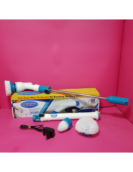 8-8-68458-2-Limpieza Spin Cepillo Ajustable Limpiador De Superficies