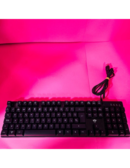 8-8-70011-6-Teclado alfanumérico Trust retroiluminado