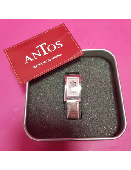 8-8-66942-2-Reloj pulsera señora Antos IK rectangular rosa(Sin Uso)
