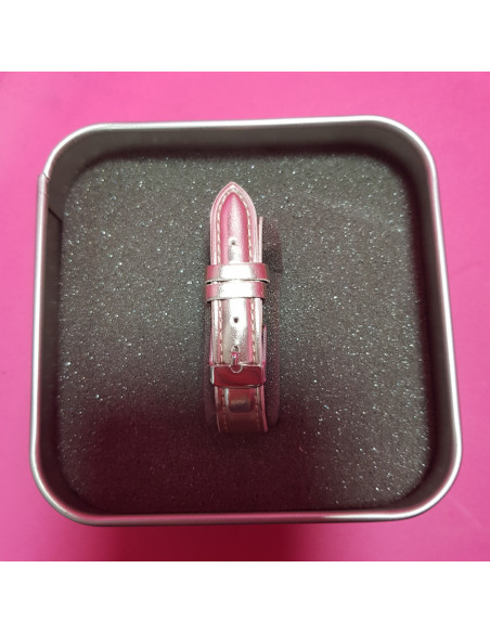 8-8-66942-3-Reloj pulsera señora Antos IK rectangular rosa(Sin Uso)