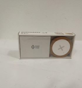 9-2-94719-1-NORDMÄRKE Cargador inalámbrico, blanco, corcho Nuevo