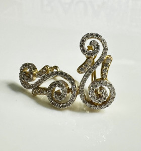 9-1-247993-3-Pendientes estilo moruno de oro amarillo 18K, L 1.9 cm 2