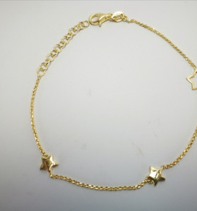 9-1-186942-1-Pulsera estrellas dorada EBR10314 Rodio 2