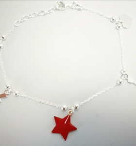 9-1-187027-1-Pulsera corazones esmalte rojos plata de ley 925 Ambr715 2