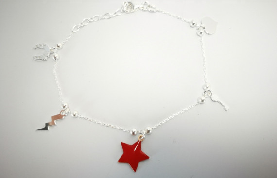 9-1-187027-2-Pulsera corazones esmalte rojos plata de ley 925 Ambr715