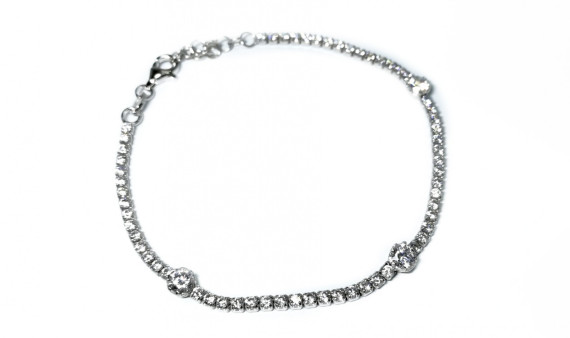 9-2-93200-2-Pulsera cordón circonitas 3 centrales