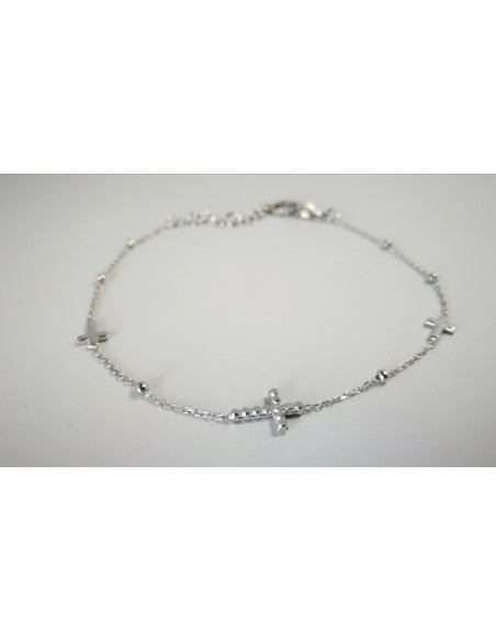 9-1-186993-1-Pulsera 3 cruces EBR19499 Rodio