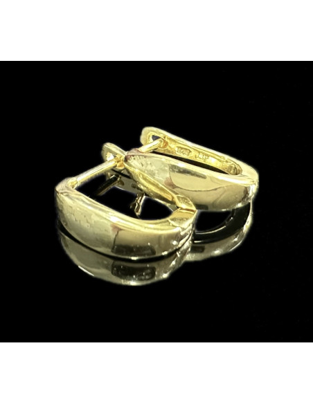 9-1-246643-1-Pendientes tipo aro ovalado de plata de ley 925 baño oro 18K, 1,95 cm