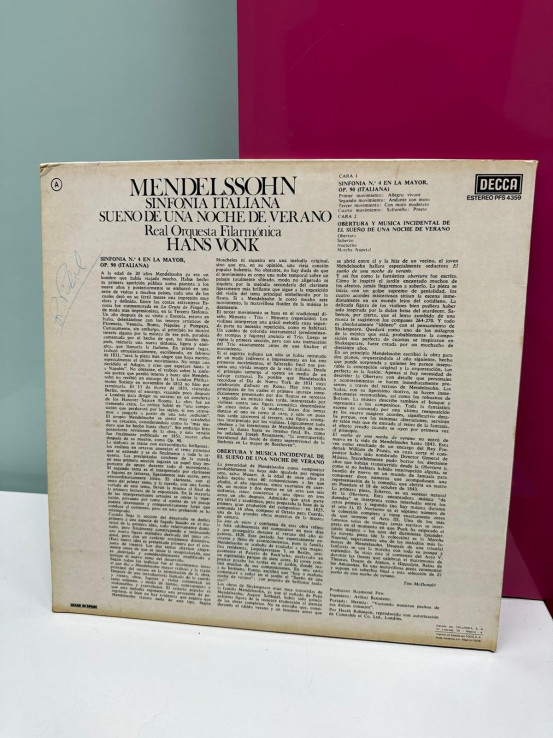 9-9-49201-3-Sonido Vinilo Mendelssohn Sueño de una noche de verano