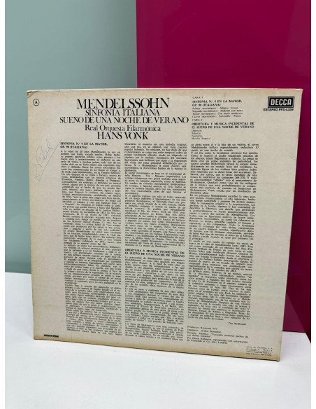 9-9-49201-3-Sonido Vinilo Mendelssohn Sueño de una noche de verano