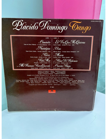 9-9-51494-1-Vinilo Plácido Domingo. Tango