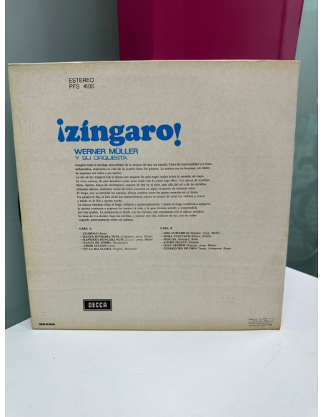 9-9-51495-1-Vinilo Zíngaro. Werner Müller y su orquesta