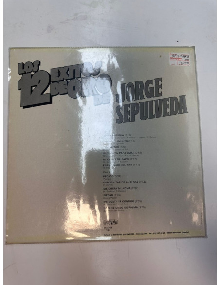 9-9-66109-3-Vinilo los 12 exitos de oro de jorge sepulveda