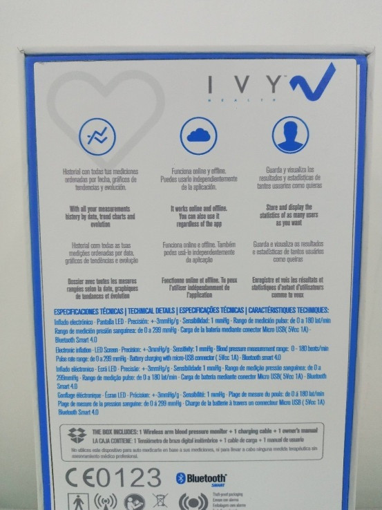 9-6-154557-2-Tensiometro IVY HEALTH De Brazo SIN USO