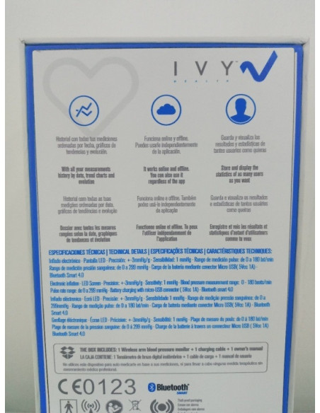 9-6-154559-2-Tensiometro IVY HEALTH De Brazo SIN USO
