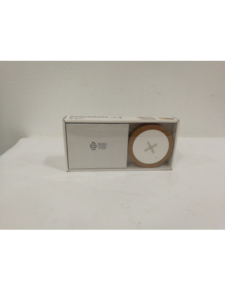 9-2-94733-1-NORDMÄRKE Cargador inalámbrico, blanco, corcho Nuevo