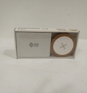 9-2-94738-1-NORDMÄRKE Cargador inalámbrico, blanco, corcho Nuevo