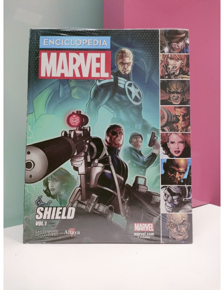 9-9-51229-1-Cómic Enciclopedia marvel 22 Shield vol.1