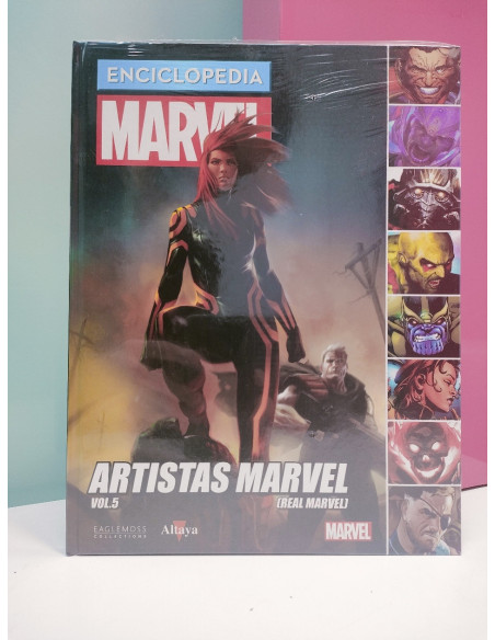 9-9-51236-1-Cómic Enciclopedia marvel 75 Artistas Marvel vol.5