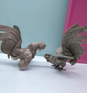 9-9-51875-1-Adorno Pareja Gallos De Pelea Bronce