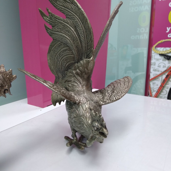 9-9-51875-2-Adorno Pareja Gallos De Pelea Bronce