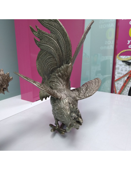 9-9-51875-2-Adorno Pareja Gallos De Pelea Bronce