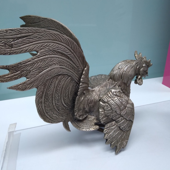 9-9-51875-4-Adorno Pareja Gallos De Pelea Bronce